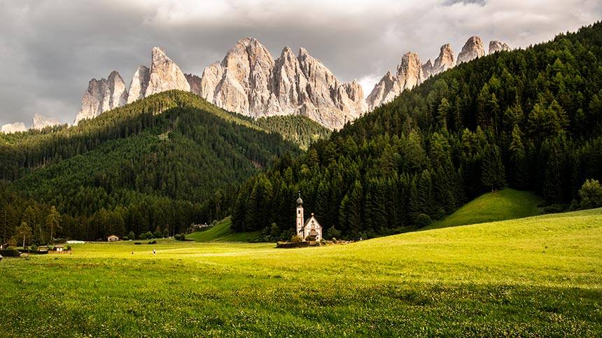 Chiesetta San Giovanni Ranui in val di Funes